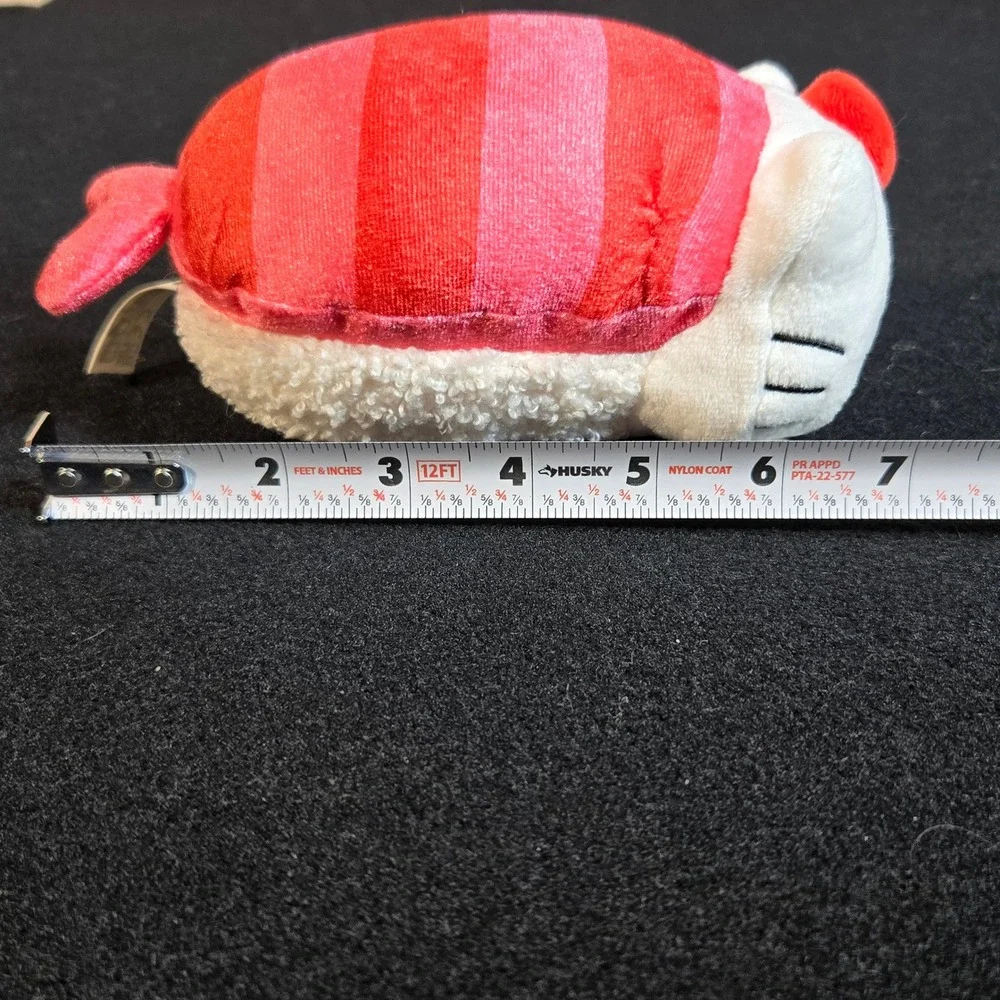 Sanrio Hello Kitty Sushi Plush Red Pink Striped Nigiri Rice Small Stuffed Toy